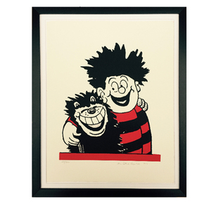 Dennis The Menace and Gnasher Hug - Limited Edition Screen Print (Medium)
