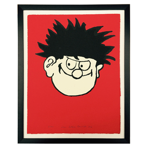 Dennis the Menace on Red - Limited Edition Screen Print  (Medium)