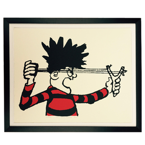 Dennis The Menace and His Catapult - Limited Edition Screen Print