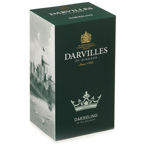 Darvilles of Windsor  Darjeeling Tea 25 Tagged Sachet Box 50gm