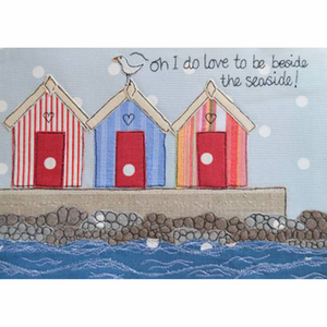 By The Sea Side Tea Towel by Dangly Hearts