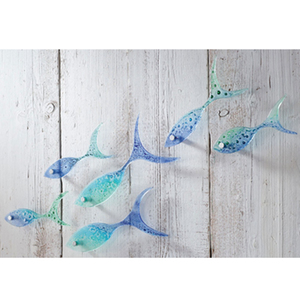 Mini Glass Shoal of Fish by Jo Downs