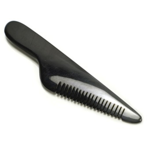 Polished Ox Horn Moustache Comb - Half Tree Shape by Abbeyhorn