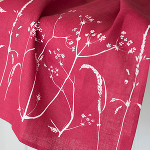 Pure Linen Tea Towel Hedgerow Collection by Helen Round