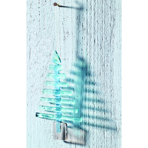 Large Glass Christmas Tree Decoration by Jo Downs