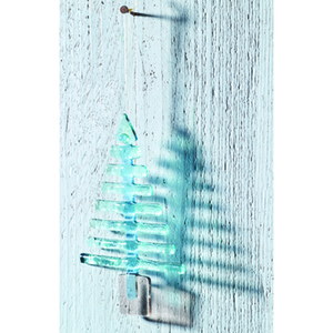 Large Glass Christmas Tree Decoration by Jo Downs
