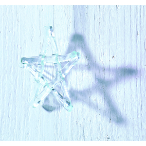 Clear Glass Christmas Star by Jo Downs