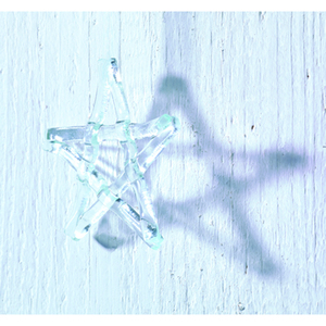Clear Glass Christmas Star by Jo Downs