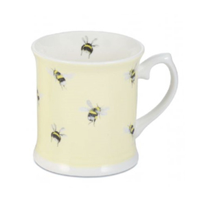 Bumble Bee on Yellow Bone China Mug by Mosney Mill