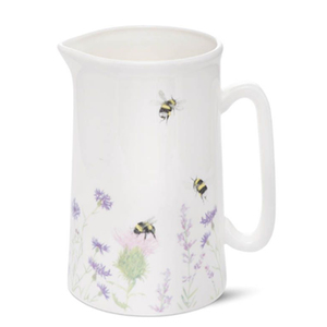 Bumble Bee and Flower Bone China Jug - Small by Mosney Mill