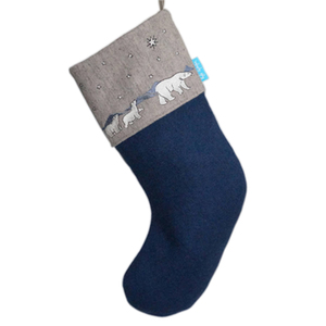 Polar Bear & Cubs Christmas Stocking