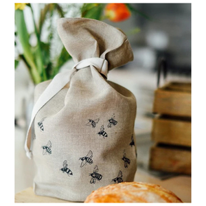 Linen Bread Bag - Bee Collection by Helen Round