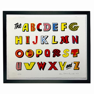 The Beano Alphabet - Limited Edition Screen Print 