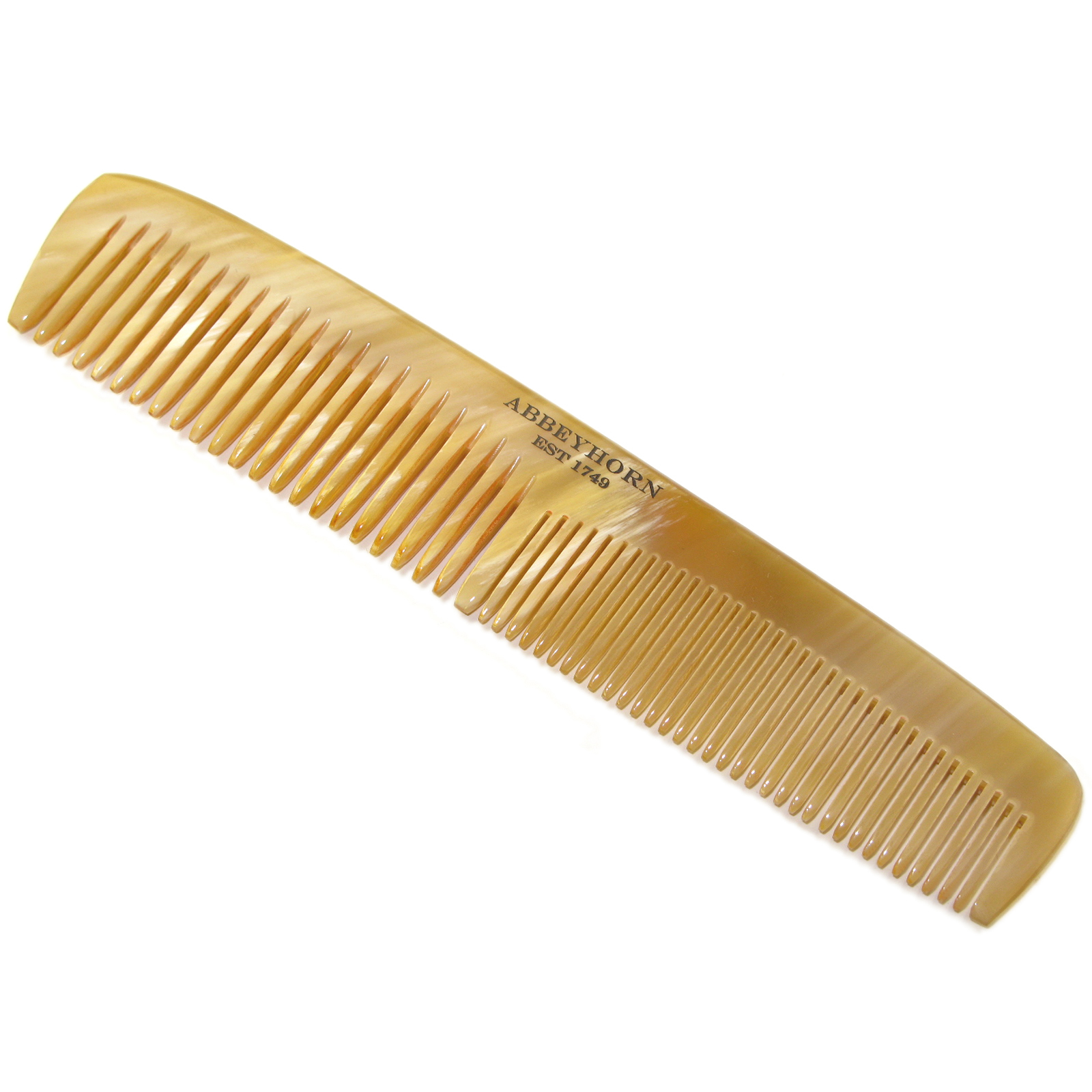 Ox Horn Double Tooth Dress Comb by Abbeyhorn