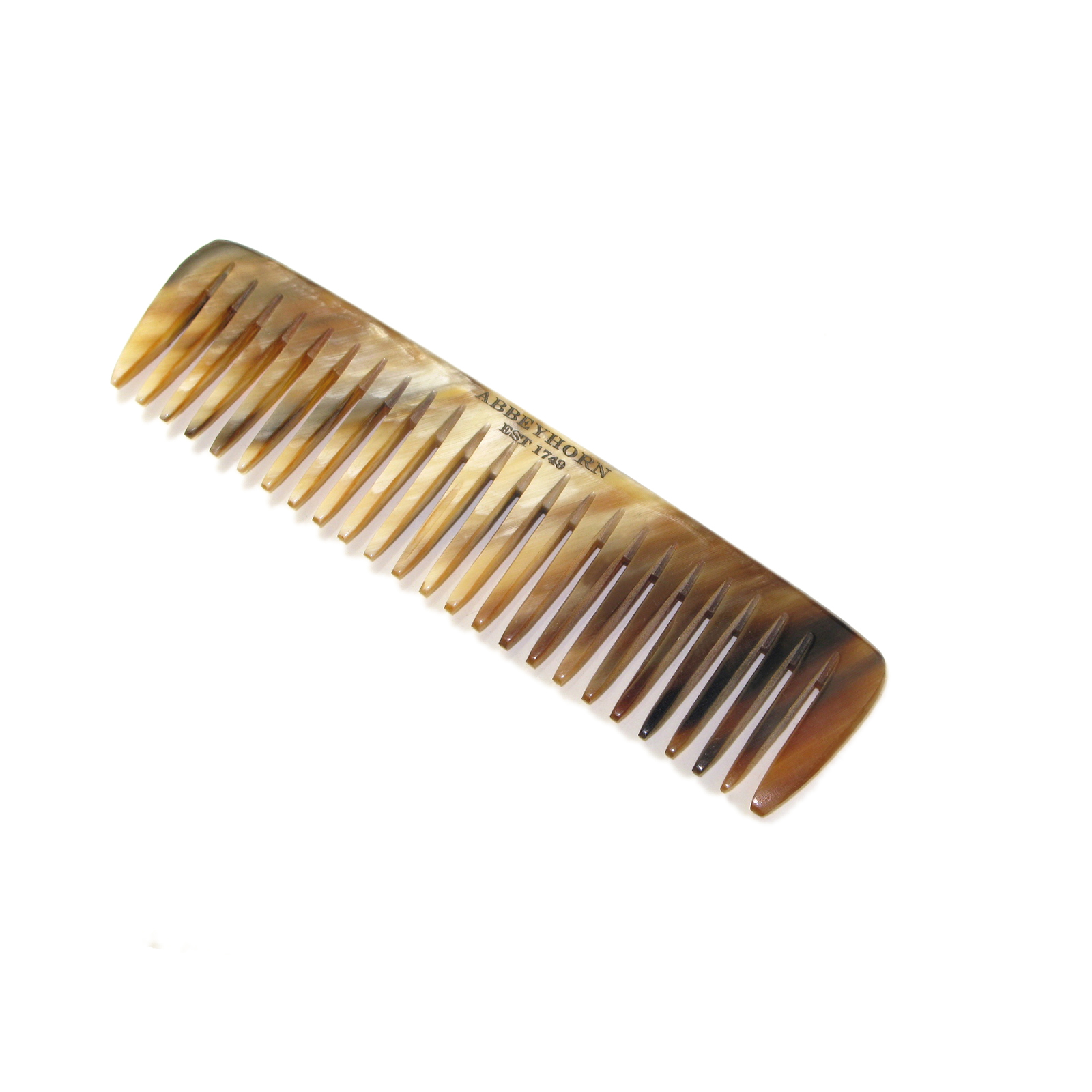 Ox Horn Broad Tooth Pocket Comb by Abbeyhorn