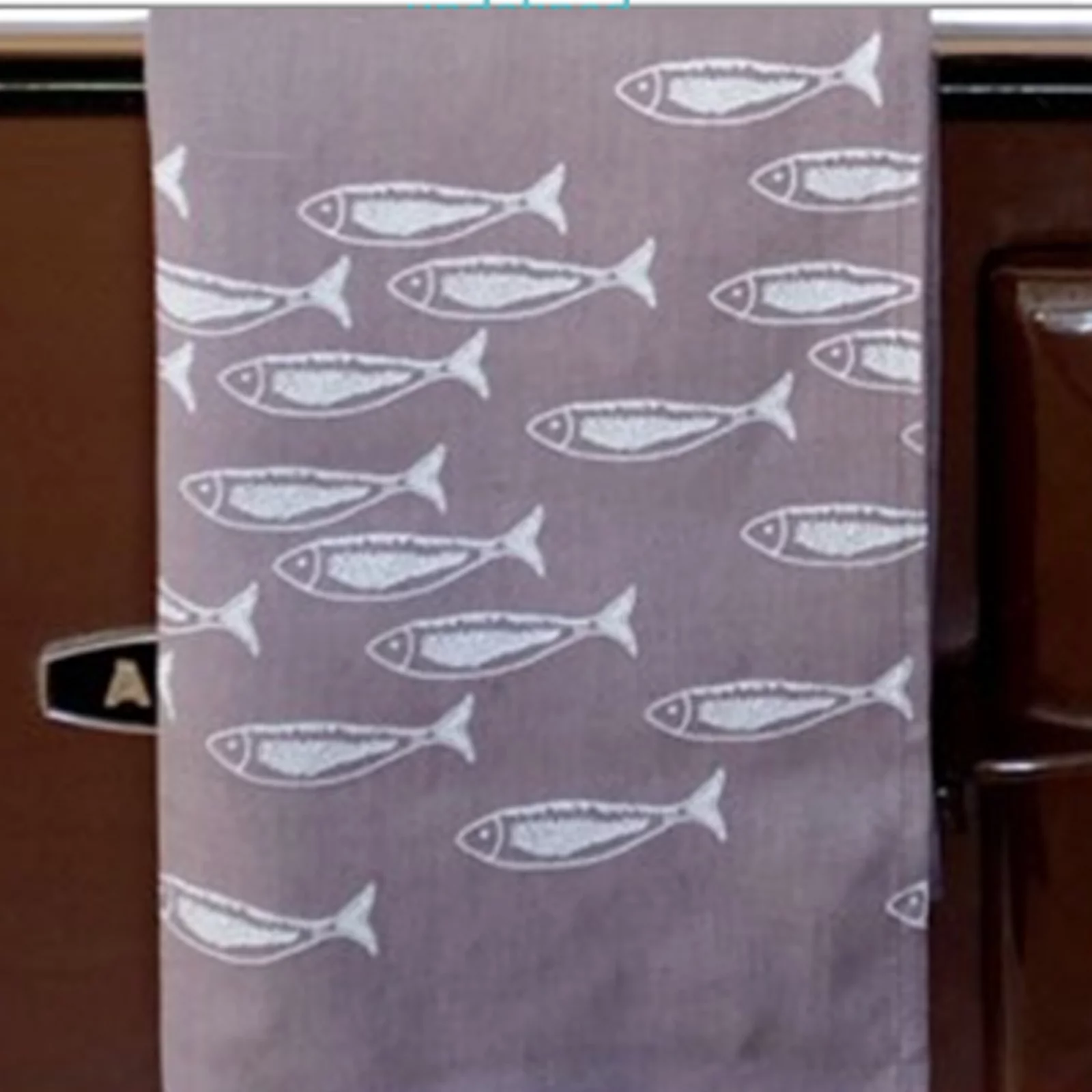 Hand Printed Linen Tea Towel by Helen Round - Quayside Collection