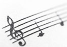 Music score image