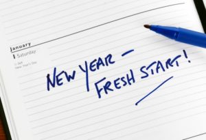 New Year Fresh Start Text