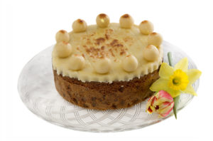 Simnel Cake with Marzipan Apostle Balls