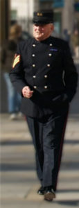 Chelsea Pensioner in Blue Uniform