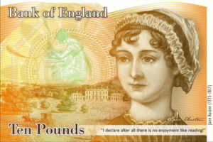 Image of the new Jane Austen £10 Bank Note