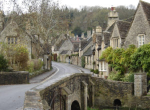 A view of Bibury from the bridge