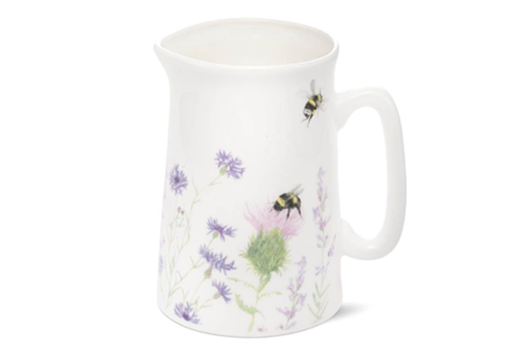 Bone China Jug with Bee and Flower Design by Mosney Mill