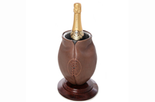 Retro Style Rugby Ball Wine Cooler
