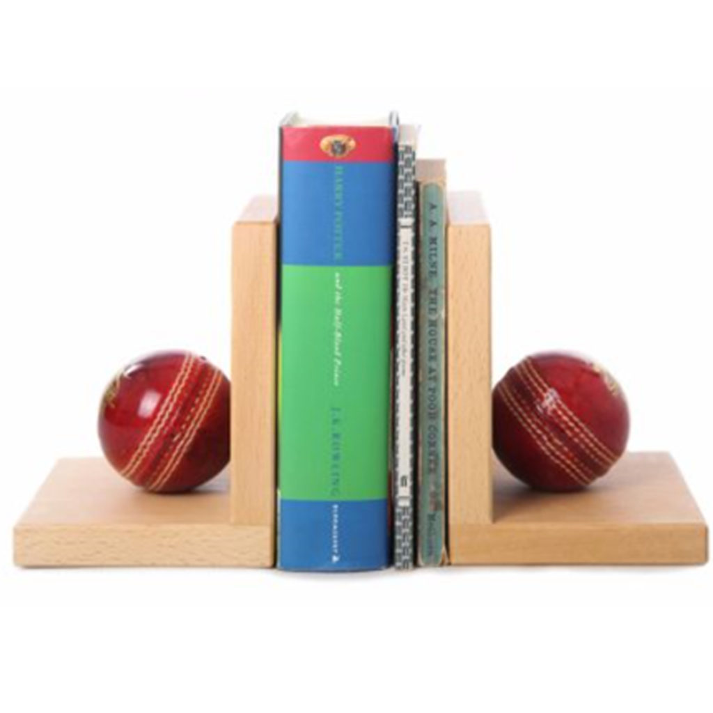 Cricket Ball Book Ends