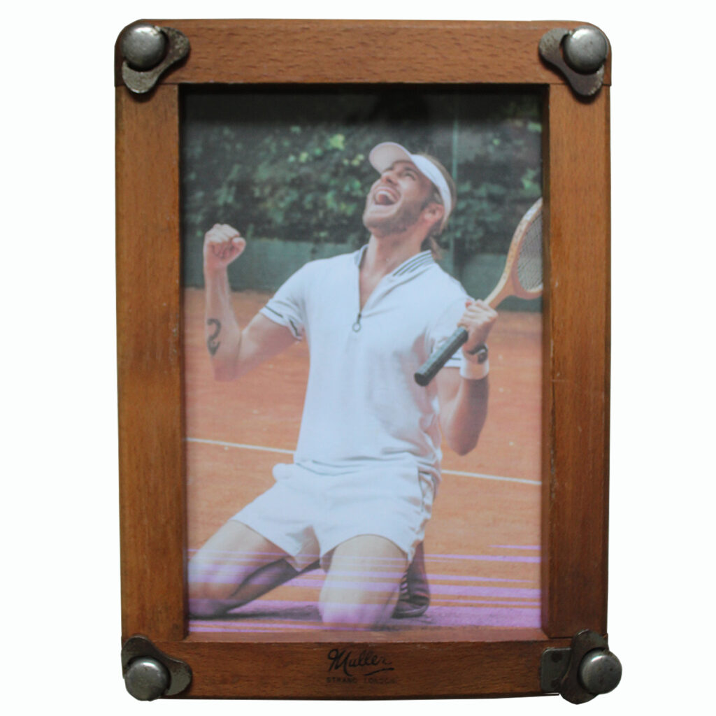 Vintage  Wooden Tennis Racquet Press Photo Frame